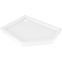 Mexen Flow+ penkiakampis dušo padėklas kairinis 100 x 90 cm, baltas blizgesys - 46P109010LH