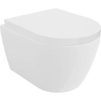 Mexen Carmen WC klozetas Rimless Tornado su lėtai nusileidžiančiu kietu dangčiu, duroplastikas, baltas blizgesys - 30880200T