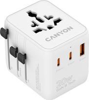 Canyon Travel Adapter OnTour 20 EU/UK/US/AUS 20W  White
