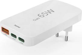 Hama 00201976 Flat Charger 220V With 2xUSB-C/USB-A  65W White