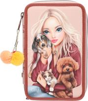 Topmodel - Triple Pencil Case FUR EVER FRIENDS - Powdery Pink and Copper