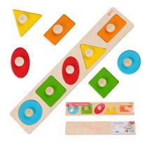 Medinė formų ir spalvų dėlionė CLASSIC WORLD Montessori