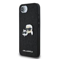 Karl Lagerfeld Fixed Glitter Metal K AND CH Case for Apple iPhone 16e