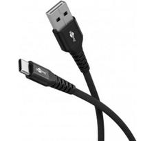 Goobay | USB-C to USB-A Supersoft Textile Cable with Metal Plugs | 74526 | USB-C to USB-A