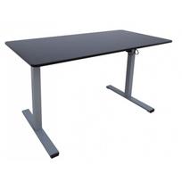Reguliuojamas rašomasis stalas  ERGO OPTIMAL 120 x 60 cm juodas/pilkas