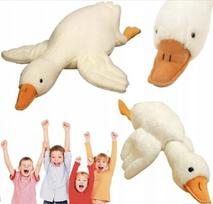 2in1 pliušinis žaislas žąsis su pagalvės funkcija, 90cm