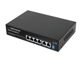Esperanza ENS105 6-uosto Poe komutatorius 10/100 60W