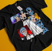 Grimmjow Tshirt Bleach Anime T-Shirt Espada N 4 Shirt Ichigo Bankai Tee Aizen XL