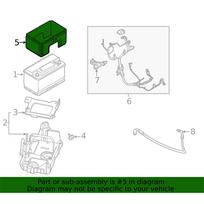 Ford akumuliatoriaus dangtelis KL3Z-10A687-A