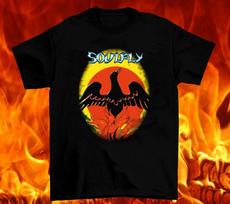 Soulfly Grupės Unisex Marškinėliai Trumpomis Rankovėmis, S-4XL S