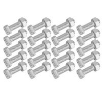 20 rinkinių 22 mm M6x22 varžtai ir M6 veržlė Aliuminio veržlių ir varžtų rinkinys Įrankio priedas šiltnamiui