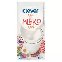 Uat pienas CLEVER 3.5%, 1 l