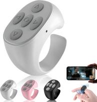 Pirštų „Bluetooth“ pultas – automatinis įkraunamas slinkimo žiedas, rožinis