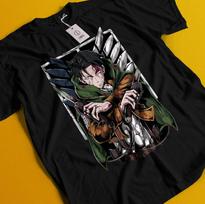 Attack On Titan Marškinėliai Eren Mikasa T-shirt Levi Marškinėliai AOT Erwin Sasha Armin Tee 4XL