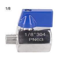 304 nerūdijančio plieno mini mažas rutulinis ventilis vidinis ir išorinis sriegis mini rutulinis ventilis 3/8