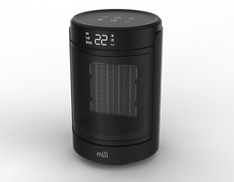 Mill FH1500BLACK | Ceramic fan heater | 1500 W | Suitable for rooms up to 22 m² | Black