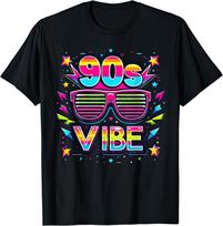 Retro 90's Vibe Party Disco Music Lover Theme Vintage T Shirt L