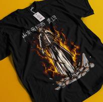 Bleach Anime Tshirt Yamamoto T-Shirt Aizen Tee Ichigo Nel Zaraki Kenpachi Shirt S