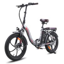 Fafrees F20 Pro Sulankstomas Patogus Elektrinis Dviratis 250W 36V18Ah Ličio Baterija 20 colių MTB E- Kalnų Dviratis Lauko Riebus Elektrinis Dviratis Suaugusiems pilka