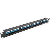 Komutacinė panelė 19\" 1U UTP Cat5e LK-5005-Cat5e (24 prievadai, su kabelių laikikliu, 483x44x95 mm)