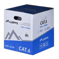 Lanberg LCS6-11CU-0305-S tinklo kabelis 305 m Cat.6 SFTP CPR+ Fluke išlaikytas pilkas