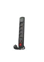 Acar F4 USB A+C apsaugos kabelis (greitas įkroviklis) 5m ; juodas