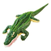 Krokodilo pliušinis žaislas Įdarytas gyvūnas Realistiški aligatoriaus pliušiniai lėlių kūrybinga minkšta pagalvė draugas gimtadienio Kalėdų dovanos 70cm žalia