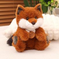 Cute Pet Fox Plush Toy Stuffed Animal Toy Soothing Sleeping Pillow Home Decor Children's Toy Fox Birthday Plush Fox Toy 26cm