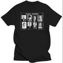 Viešoji priešai Al Kaponė Randuotasis veidas Marškinėliai, dydis S-4XL XL