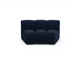 Velvet Modul sulankstoma sofa be porankių, Lupine, 1 sėdynė, 154x95x70, karališkoji mėlyna
