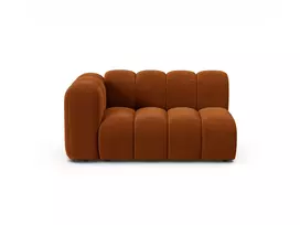 Velvet kairėn esanti modulinė sofa, Lupine, 2 sėdynės, 145x95x70, terakota