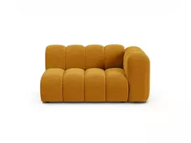 Velvet dešininė modulinė sofa, Lupine, 2 sėdimos vietos, 145x95x70, geltona