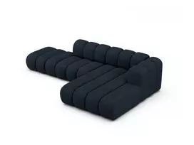 Modulinė dešininė atvira kampinė sofa, Lupine, 5 sėdimos vietos, 299x177x70, tamsiai mėlyna