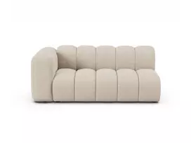 Kairinė modulinė sofa, Lupine, 3 vietų, 175x95x70, smėlio spalvos