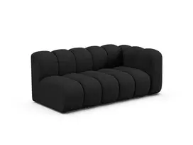 Dešinės pusės modulinė sofa, Lupine, 3 vietų, 175x95x70, juoda