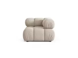 Velvet modulinės sofos dalis, Bellis, 1 sėdynė, 94x94x70, tamsiai smėlio spalvos