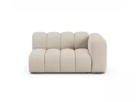 Dešinės pusės modulinė sofa, Lupine, 2 vietų, 145x95x70, smėlio spalvos