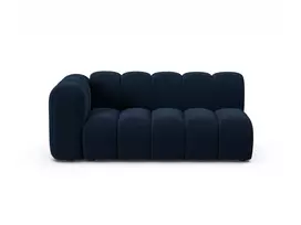 Velvet kairėn esanti modulinė sofa, Lupine, 3 vietų, 175x95x70, karališkoji mėlyna
