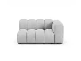 Dešinės pusės modulinė sofa, Lupine, 2 sėdynės, 145x95x70, šviesiai pilka