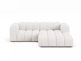 Modulinė kampinė sofa - dešinė, Lupine, 3 vietų, 230x177x70, balta