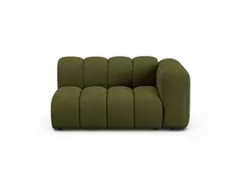 Dešinės pusės modulinė sofa, Lupine, 2 sėdimos vietos, 145x95x70, tamsiai alyvuogių žalia