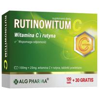 ALG Pharma Rutinowitum C, Vitaminas C ir rutinas – 150 tablečių