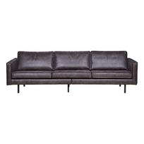 Juodos spalvos iš dirbtinės odos sofa 277 cm Rodeo – WOOOD