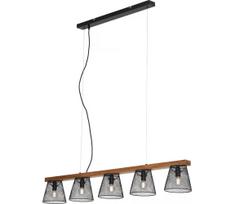 Briloner 4077-055 - Pakabinama liustra su laidu WOOD & STYLE 5xE14/25W/230V