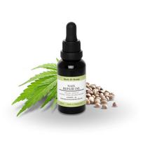 Drėkinamasis ir maitinamasis nagų aliejus su kanapių sėklų ir makadamijų riešutų aliejumi „Žolelės ir kanapės“ 30 ml