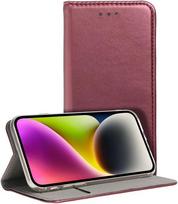 Dėklas Smart Magnetic Samsung A175 A17 4G / A176 A17 5G tamsiai raudonas