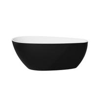 Vonia Besco Goya A-Line Black&White, 160 x 73 cm (sifono su persipylimu dangtelis gun metal spalvos)