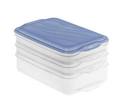 ROTHO Rondo Horizontas mėlynas - maisto saugojimo indas - 2 x 0,75l, 1 x 1,35l