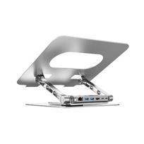Reguliuojamas nešiojamo kompiuterio stovas + USB-C HDMI centras Unitek D1109B01 PD 100W