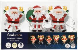 Langų lipdukai FINNLUMOR Santa Claus chain, 6 vnt., nuimami
